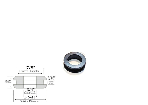 3/4 3/16 7/8 Rubber Grommet - Rubberfeetwarehouse