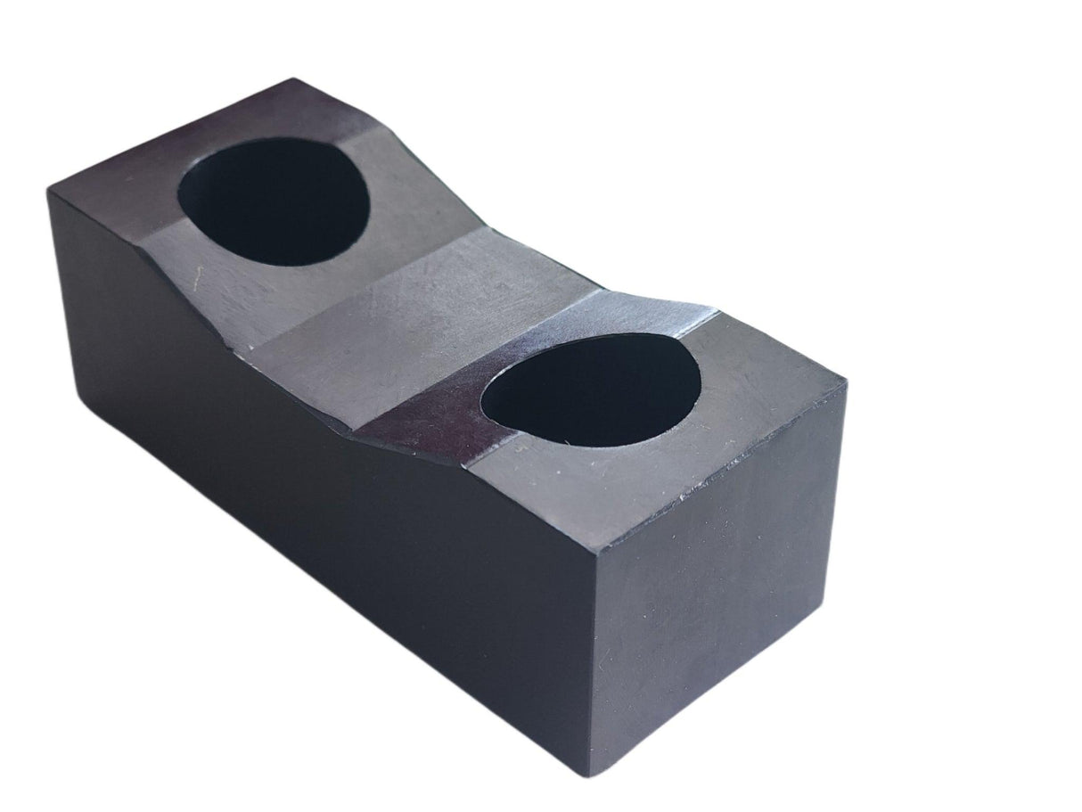 Heavy Duty Rectangular Rubber Bumper Pad/Block 3-1/2" Length x 1-1/4" Height x 1-1/2" Width - Durometer Hardness: 95 Shore A