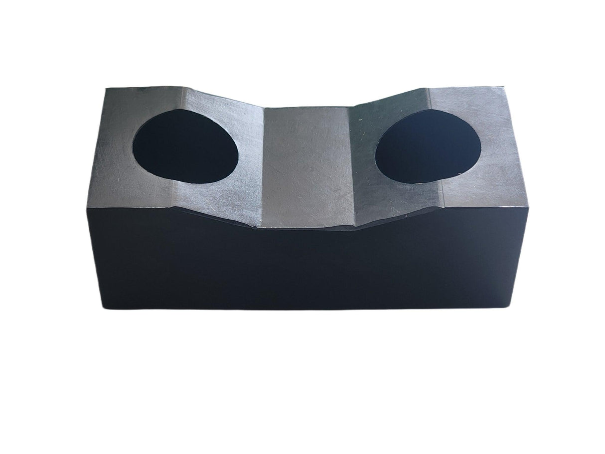 Heavy Duty Rectangular Rubber Bumper Pad/Block 3-1/2" Length x 1-1/4" Height x 1-1/2" Width - Durometer Hardness: 95 Shore A