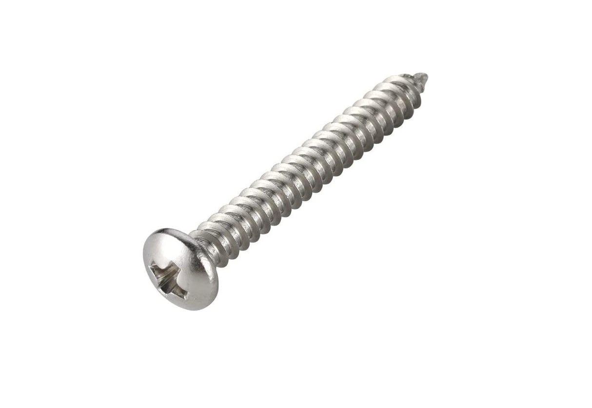 #12 x 2-1/2" Phillips Pan Head Sheet Metal Screw Zinc Plated