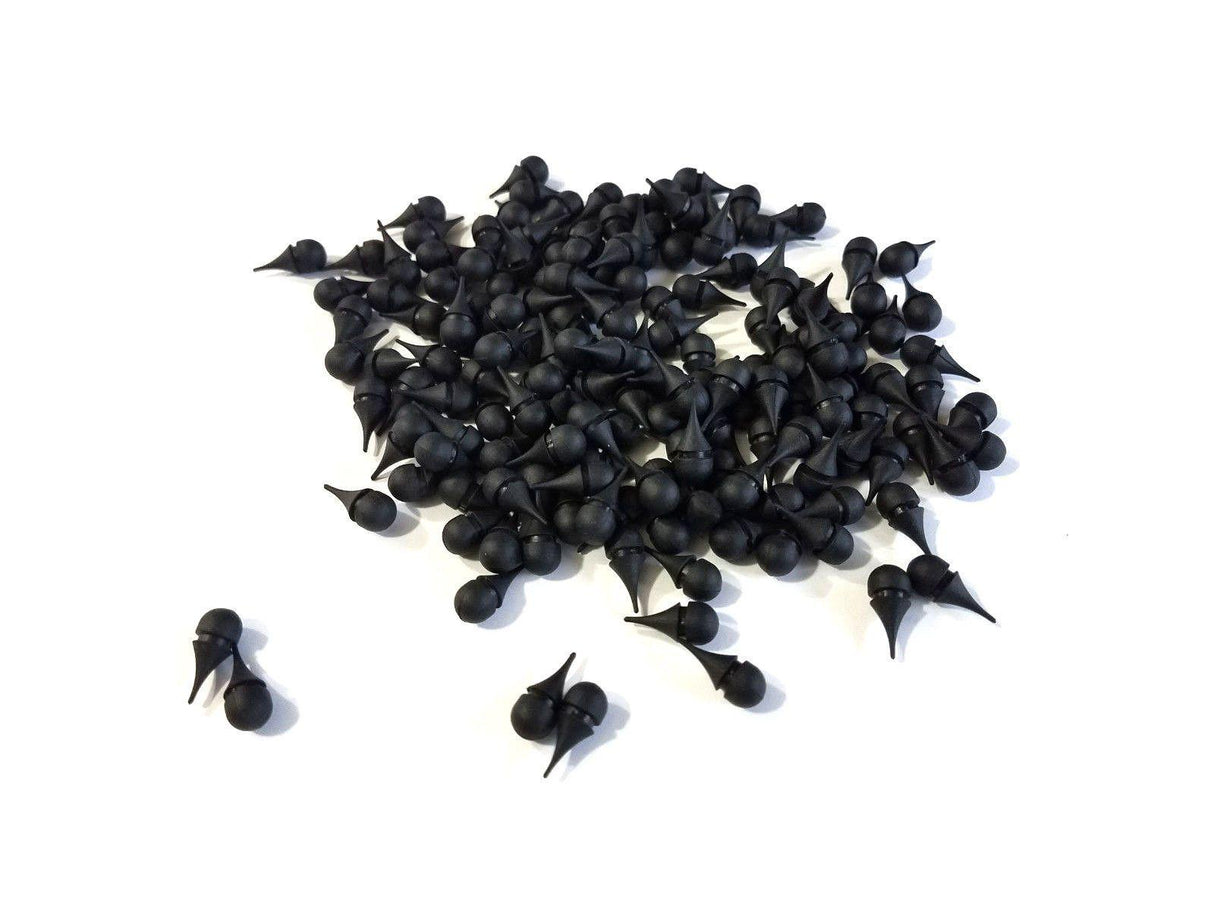 Individual 1/4" Push-In Rubber Bumper Feet Stoppers / Hole Plugs