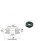 7/8" Inside Diameter Rubber Grommet - 1/8" Groove Width - Fits 1-1/4" Panel Hole