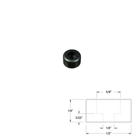1/2" * 1/4" Recessed Rubber Bumper Feet + Metal Washer