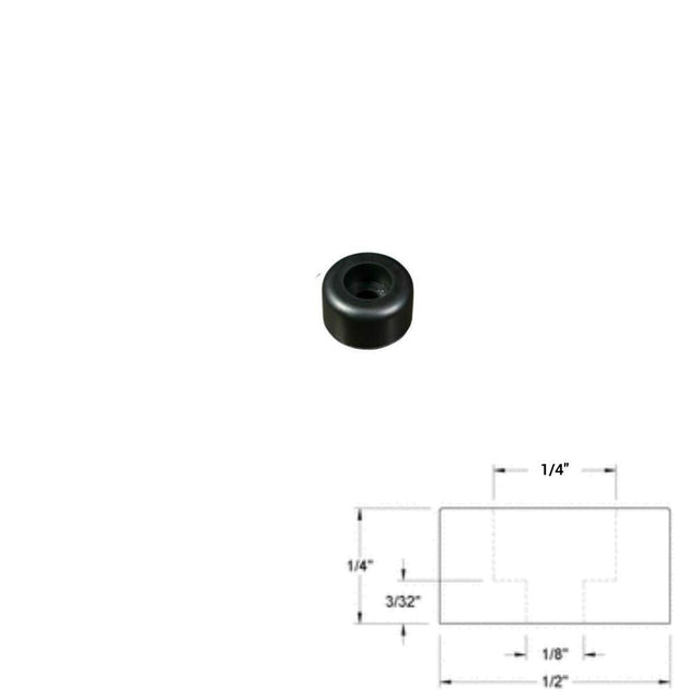 1/2" * 1/4" Recessed Rubber Bumper Feet + Metal Washer