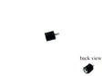 Rubber Vibration Isolator Mount Male/Female (7/16" Diameter x 7/16" Height) #6-32 x 1/4" Long Stud