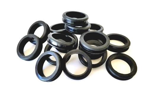 3/4 Inside Diameter Rubber Grommet - 3/16 Groove Width - Fits 1 Holes