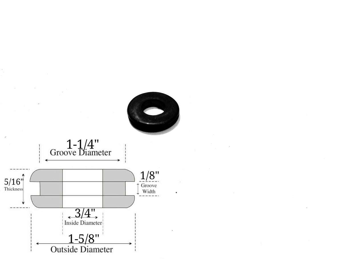 3/4 ID Rubber Grommet