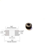 3/8" Inside Diameter Rubber Grommet - 3/16" Groove - Fits 5/8" Panel Holes