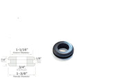 3/4" Inside Diameter Rubber Grommet - 1/8" Groove Width - Fits 1-1/16" Holes