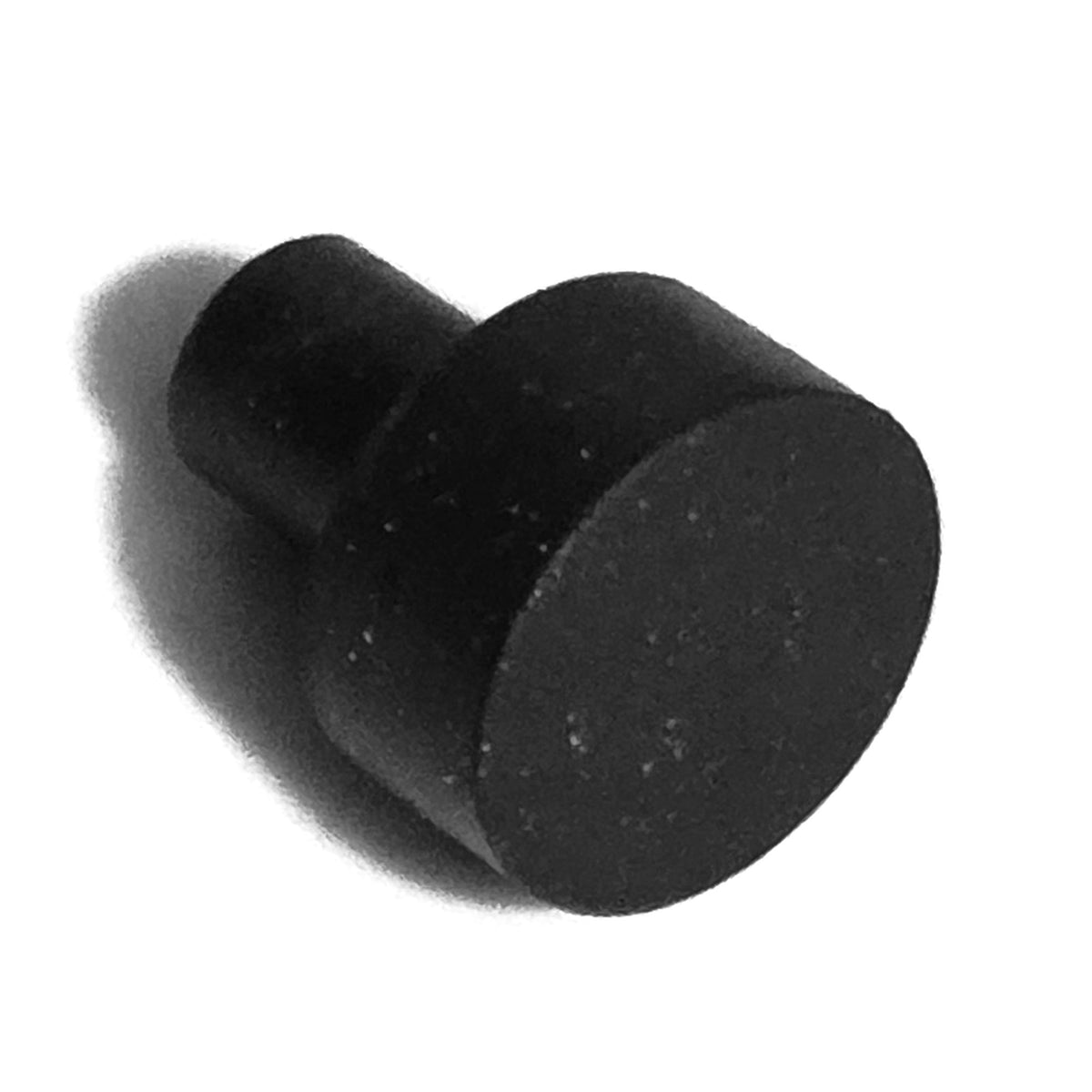 Solid stem rubber bumper - flat 1/2" neoprene head
