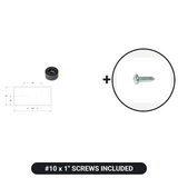 Sewing machine rubber feet with #10 x 1 inch screws included