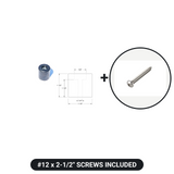 Treadmill rubber feet with #12 x 2-1/2 inch screws included