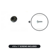 Turntable isolation feet with #10 x 1 inch screws included
