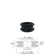 9/16" Inside Diameter Rubber Grommet - 3/8" Groove Width - Fits 7/8" Holes