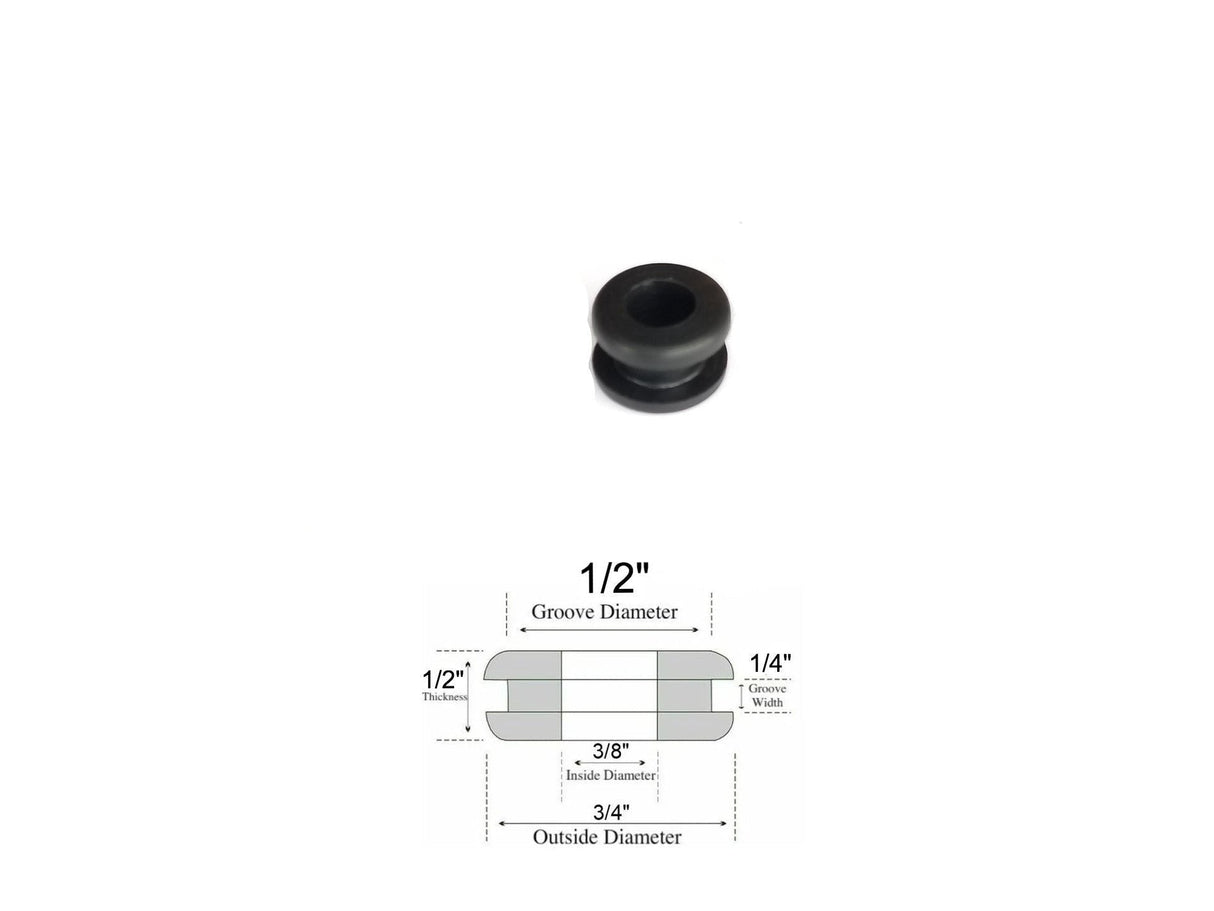1/4 Groove Diameter Rubber Grommets (Fits 1/4 Panel Holes) –  Rubberfeetwarehouse