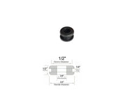 3/8" Inside Diameter Rubber Grommet - 1/4" Groove Width - Fits 1/2" Holes