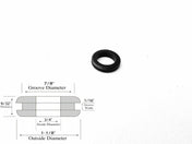 3/4" Inside Diameter Rubber Grommet - 1/16" Groove Width - Fits 7/8" Holes