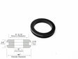 3" Inside Diameter Rubber Grommet - 3/16" Groove Width - Fits 3-1/2" Holes