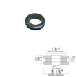 1-1/2" ID Rubber Grommet - 1/4" Groove Width - 5/8" Thick - Fits 1-3/4" Holes