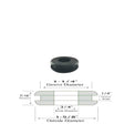 3/4" ID Rubber Grommets - 1/4" Gw - 7/16" Thick- Fits 1-1/4 Panel Hole