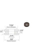 5/16" Inside Diameter Rubber Grommet - 1/16" Groove Width - Fits 7/16" Panel Hole
