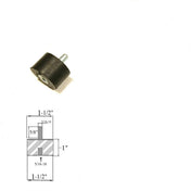 Rubber Vibration Isolator Mount (1-1/2 Dia x 1" Ht) 5/16-18 x 5/8 Length Stud