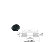 3/16" Inside Diameter Rubber Grommet - 1/8" Gw - Fits 5/8" Panel Hole