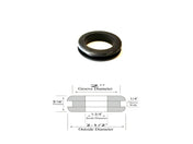 1-3/4" Inside Diameter Rubber Grommet - 1/4" Groove Width- Fits 2" Hole