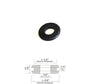 3/4" Inside Diameter Rubber Grommet - 1/16" Groove Width - Fits 1-1/4" Holes