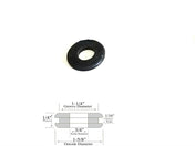 3/4" Inside Diameter Rubber Grommet - 1/16" Groove Width - Fits 1-1/4" Holes