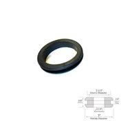 2-1/4" Inside Diameter Rubber Grommet - 1/4" Groove Width - Fits 2-1/2" Holes