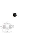 1/4" Inside Diameter Rubber Grommet - 1/4" Groove Width- Fits 7/16" Holes