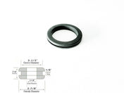 2-1/8" ID Rubber Grommet - 2-7/8" OD -1/8" Gw - Fits 2-1/2" Holes