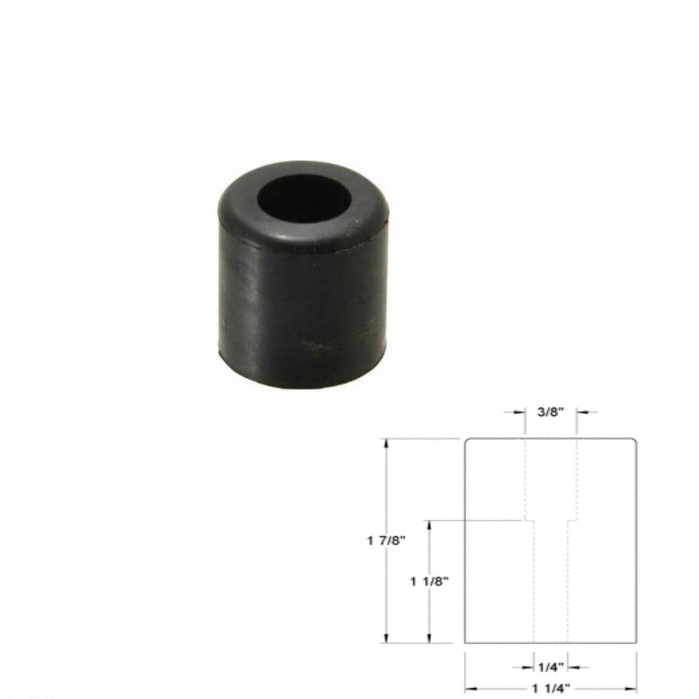 1-1/4" * 1-7/8" Recessed Rubber Bumper Feet + Metal Washer