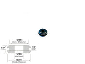 5/16" Inside Diameter Rubber Grommet - 1/8" Groove Width - Fits 9/16" Holes