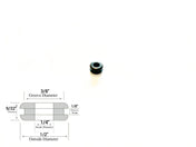 1/4" Inside Diameter Rubber Grommet - 1/8" Groove Width- Fits 3/8" Holes