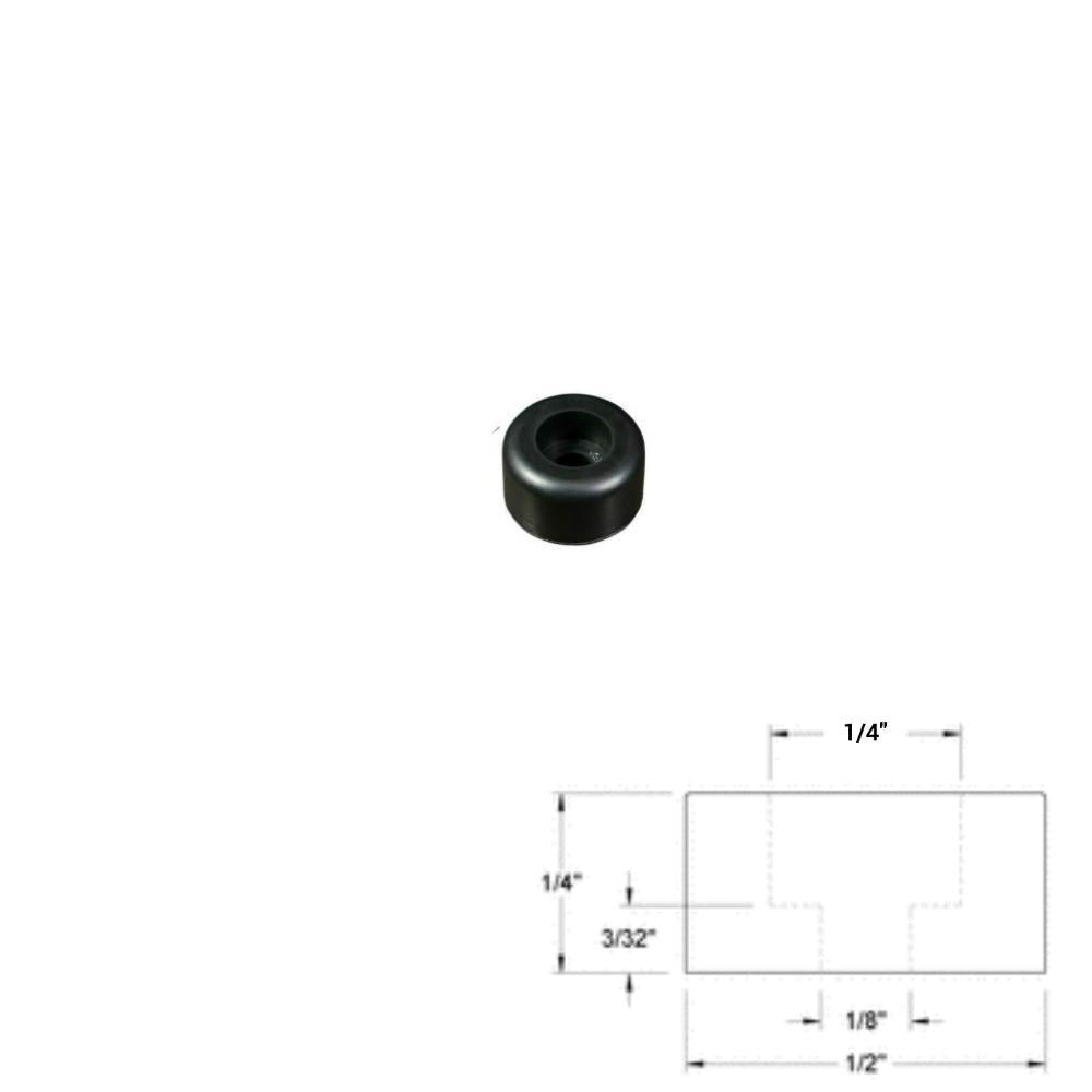 1/2" * 1/4" Recessed Rubber Bumper Feet + Metal Washer