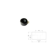 PC Tower & Server Case Anti-Vibration Rubber Feet - 3/4" x 3/8" with Metal Washer (4-Pack)