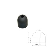 Mini Fridge & Wine Cooler Anti-Vibration Rubber Feet - 1" x 1" with Metal Washer (4-Pack)