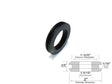 1-5/16" Inside Diameter Rubber Grommet - 1/16" Groove Width - Fits 1-5/8" Holes