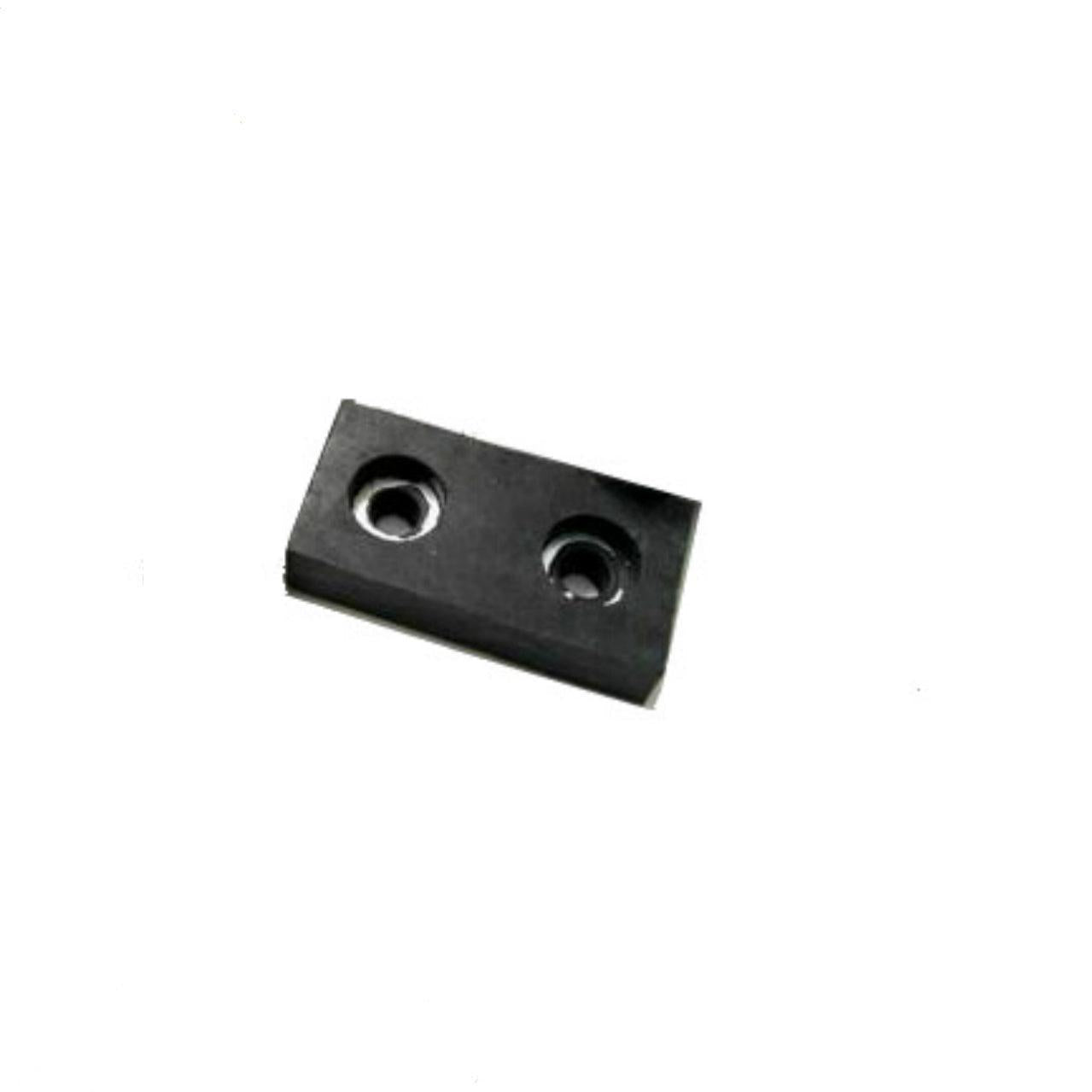 2" Rectangular Rubber Bumper Pads with Metal Washers